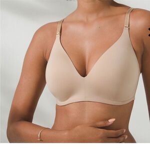 Soma VANISHING 360 Wireless Bra In Warm Amber Size 38DDD